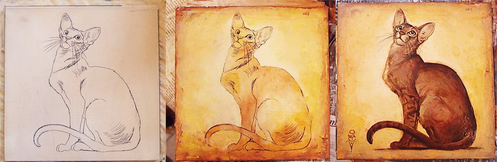 WIP - Abyssinian - Limited Edition Artwork by S. C. Versillee