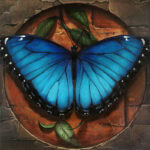 Sky: Blue Morpho Butterfly by S. C. Versillee